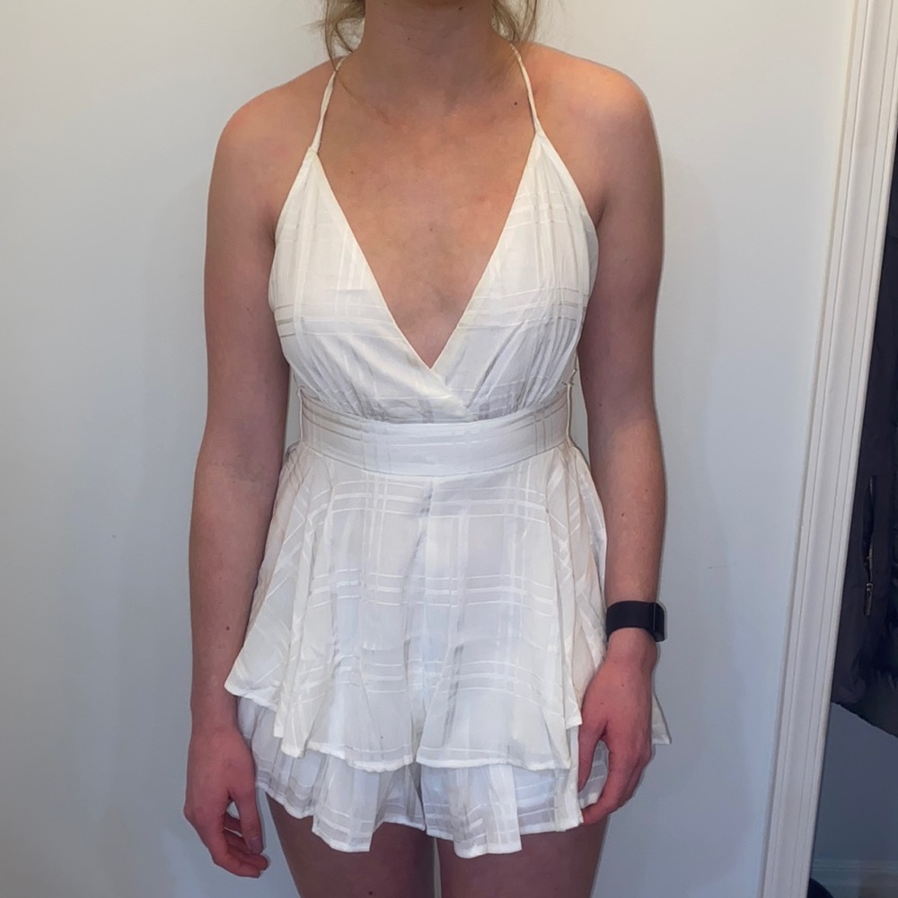 Polly white romper